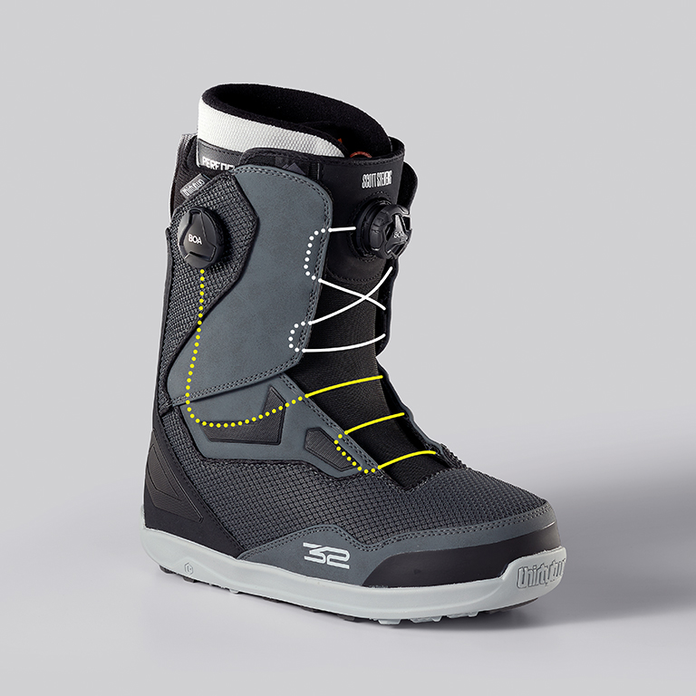 ThiryTwo Team Two Snowboard Boot, Lace Path